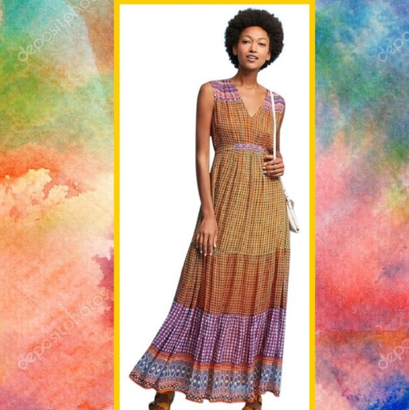 TANVI KEDIA BY ANTHROPOLOGIE MAXI DRESS - Picture 2 of 5